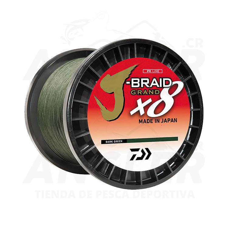 Línea Trenzada Daiwa J-Braid Grand 8X en 8 Hebras – Angler.cr