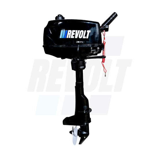 Motor Fuera de Borda Revolt 4HP a 2 Tiempos con Tanque Interno de 1.4L