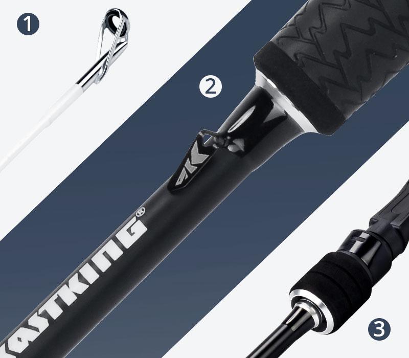 Caña KastKing Crixus con SuperPolymer para Spinning