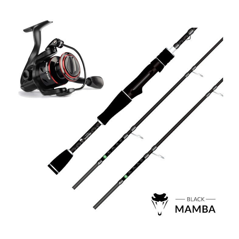 Combo de Spinning Carrete KastKing Brutus y Caña VP Black Mamba