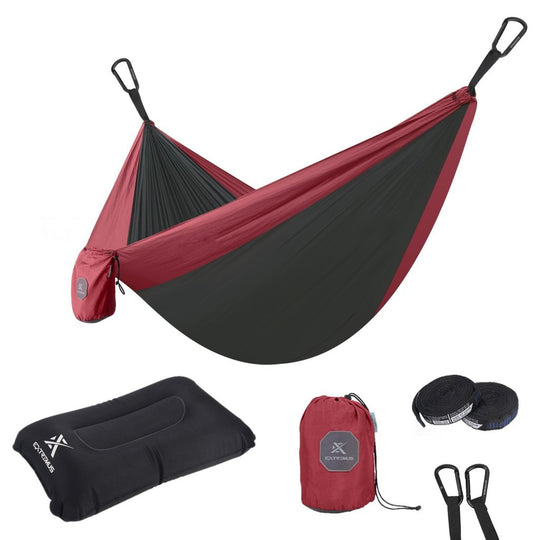 Hamaca Extremus Individual con Faja, Bolsa, Mosquetón y Almohada - 220kg