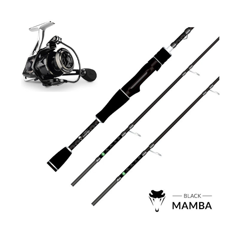 Combo de Spinning Carrete KastKing Megatron y Caña Black Mamba