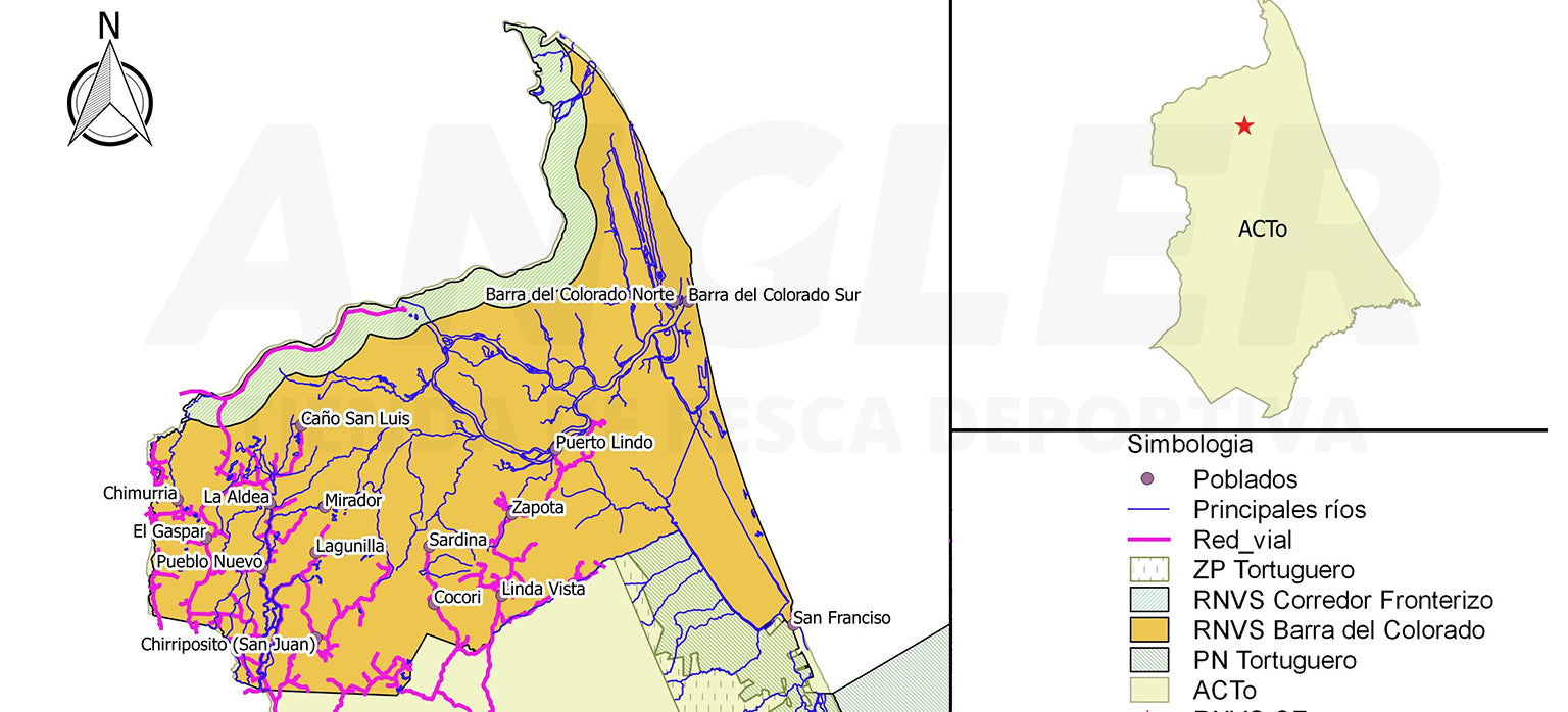 Licencia de Pesca para Barra del Colorado, Caribe Norte