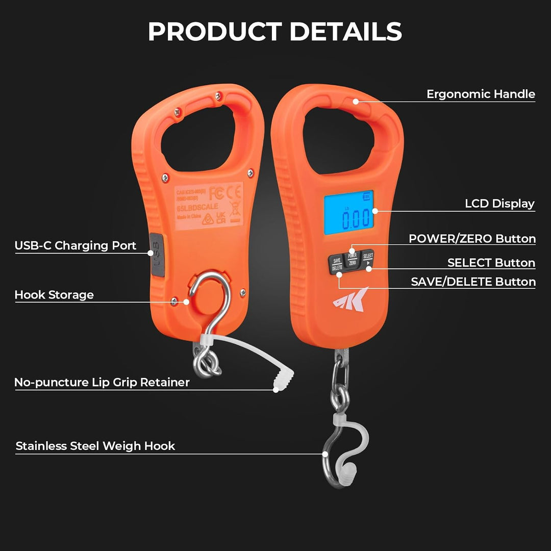 Balanza KastKing ToughTide Compacta y Recargable por USB