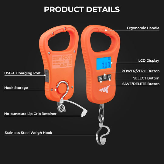 Balanza KastKing ToughTide Compacta y Recargable por USB