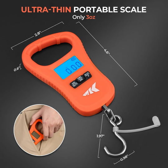 Balanza KastKing ToughTide Compacta y Recargable por USB