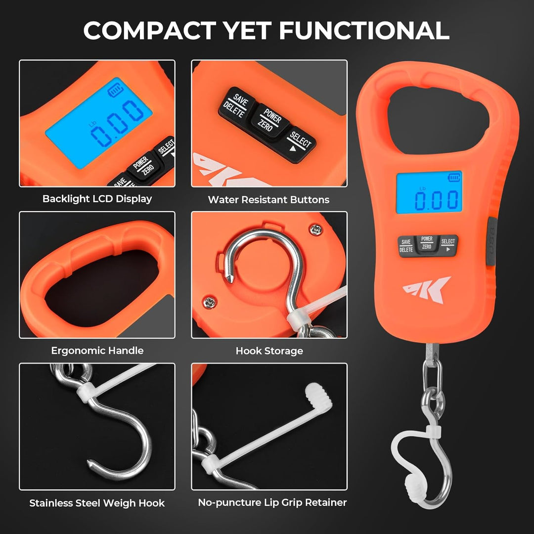 Balanza KastKing ToughTide Compacta y Recargable por USB