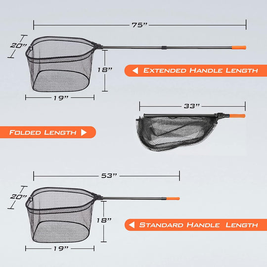 Red de Pesca KastKing Brutus Plegable y Extendible en Aluminio