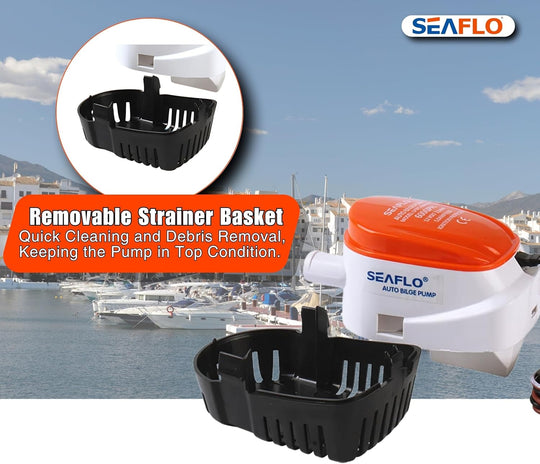 Bomba de Achique Seaflo Manual o Automática 750 GPH en 12V