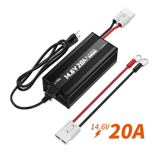 Cargador LiTime para Batería de Litio 20Ah 14.6V con Indicador LED