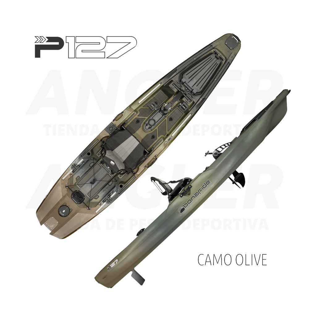 Kayak Bonafide P127 - Pedal de Propela para Pesca