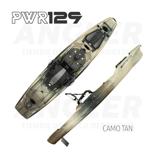 Kayak Bonafide PWR129 - Pedal de Remo con Opción de Motor