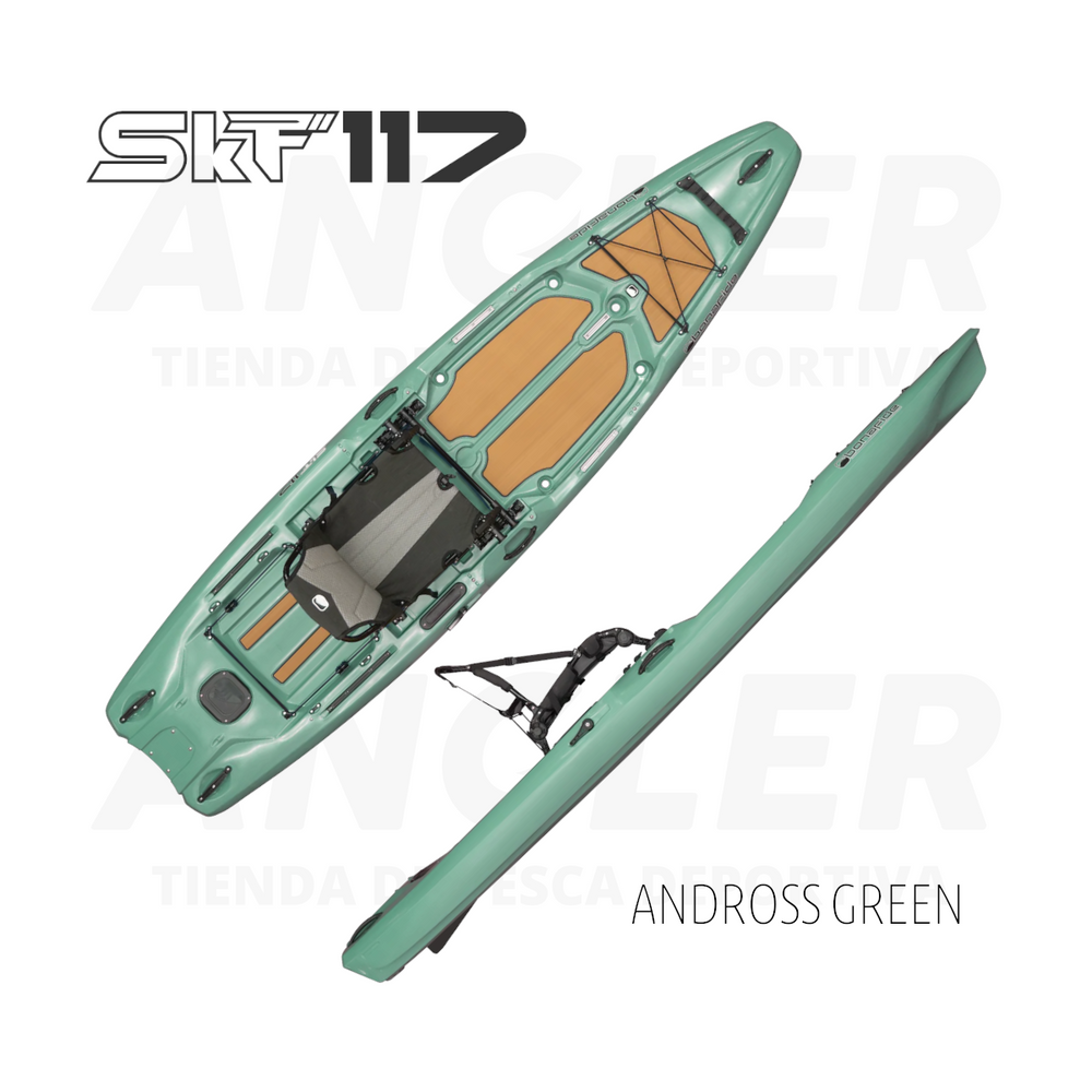 Kayak Bonafide SKY117 para Aguas Calmas con Remo
