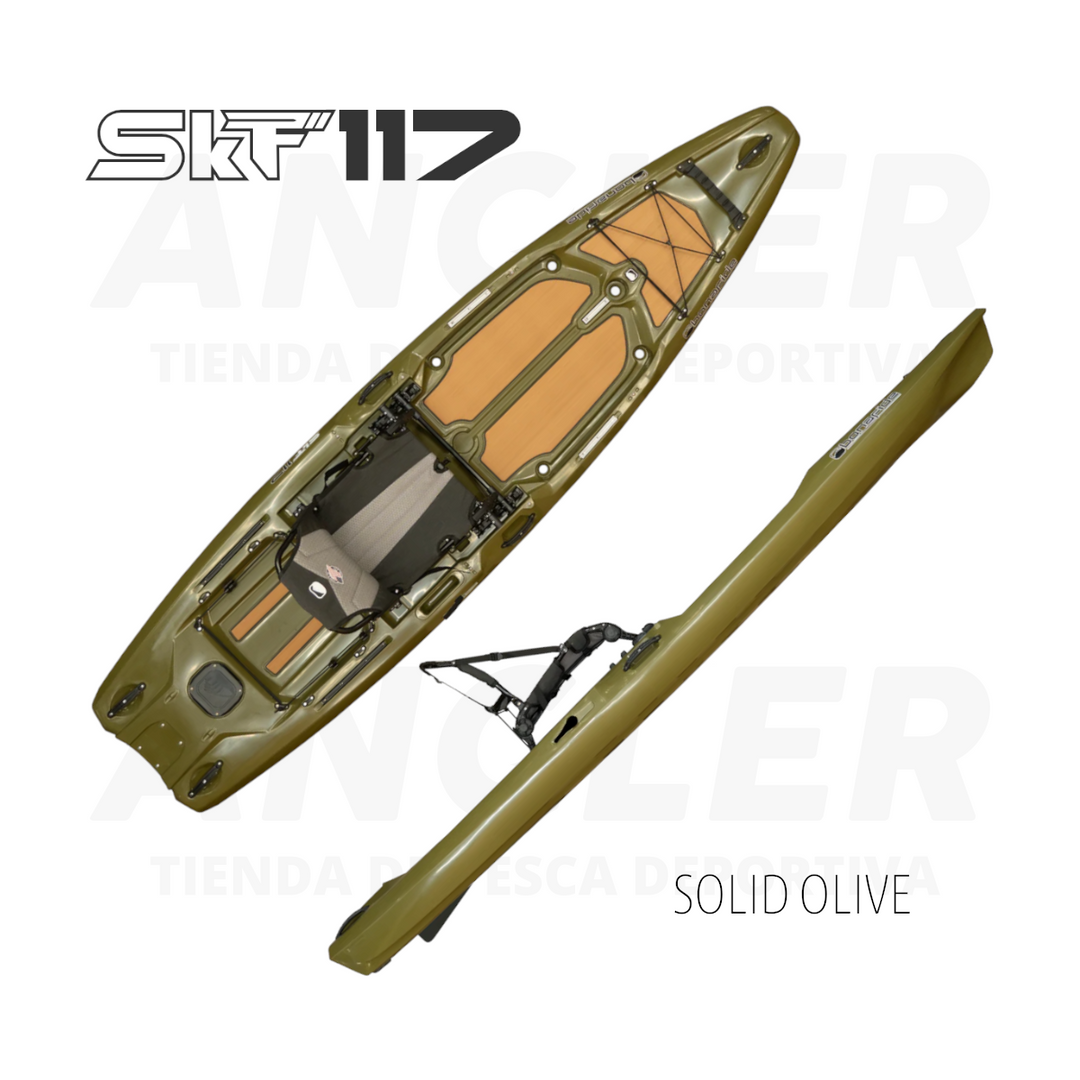 Kayak Bonafide SKY117 para Aguas Calmas con Remo