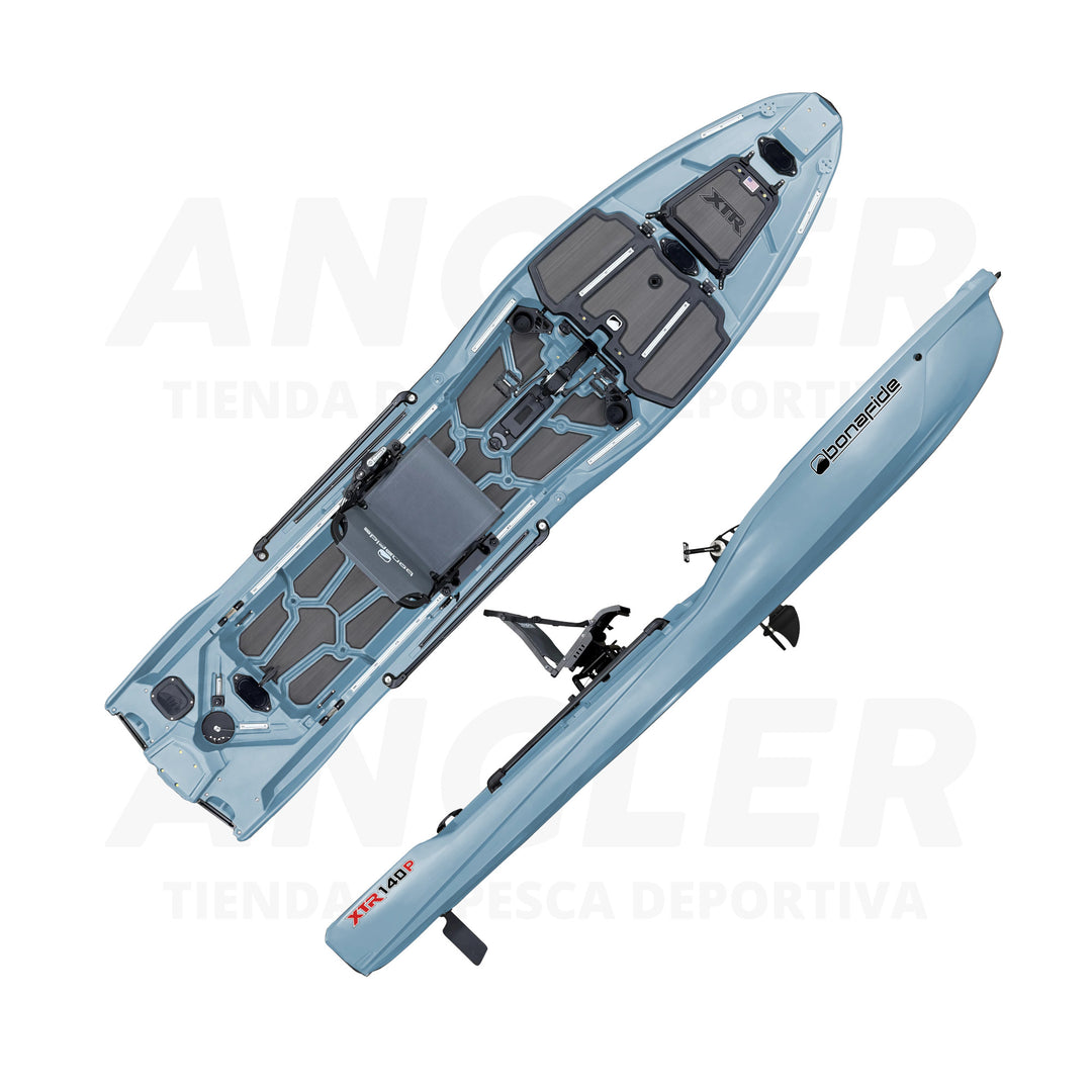Kayak Bonafide XTR140P - Máxima Estabilidad, Propulsión a Pedal y Motor