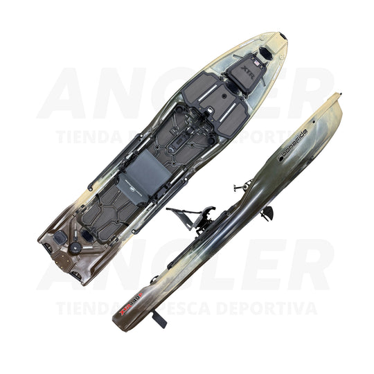 Kayak Bonafide XTR140P - Máxima Estabilidad, Propulsión a Pedal y Motor
