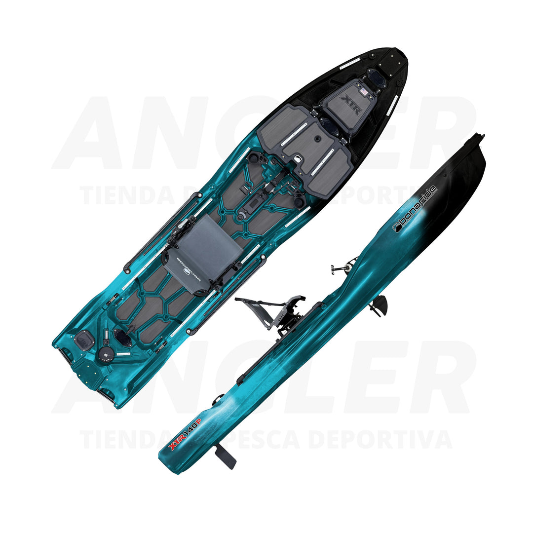 Kayak Bonafide XTR140P - Máxima Estabilidad, Propulsión a Pedal y Motor