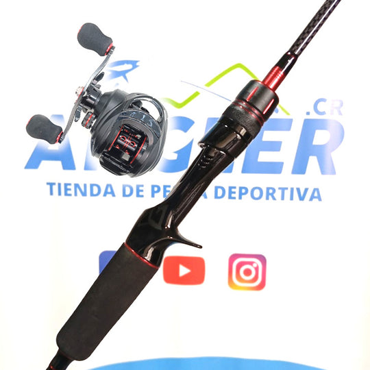 Combo de Caña y Carrete de Baitcasting para Principiante - Versátil y Económico