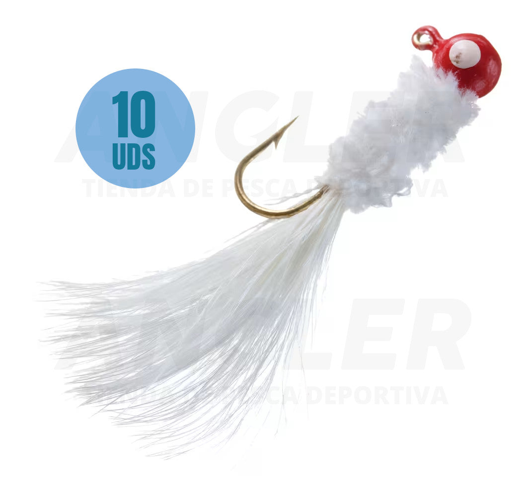 Señuelo Bass Pro Shops Crappie Jig 3.5g - Pack de 10uds