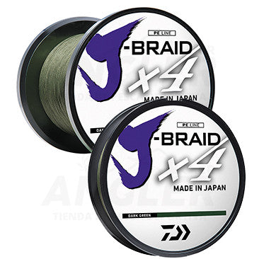 Línea Trenzada Daiwa J-Braid 4X en 15, 20, 30, 40 y 50LB