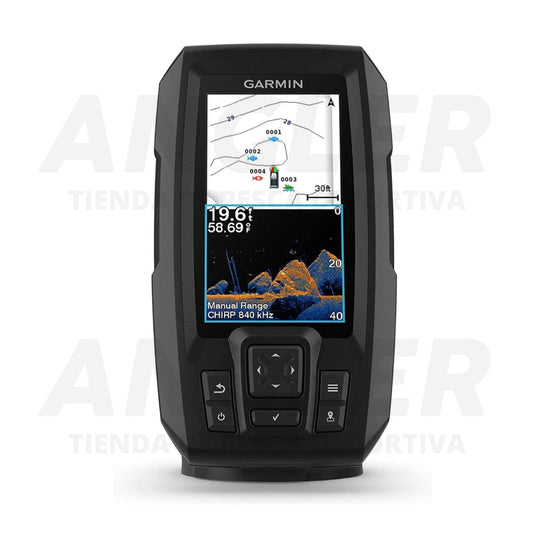Sonda de Pesca Garmin Striker Vivid 4CV Fish Finder GPS w/Transducer