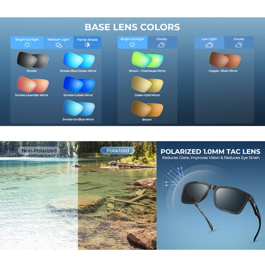 Gafas Polarizadas KastKing FlatRock 100% Protección UV - Unisex