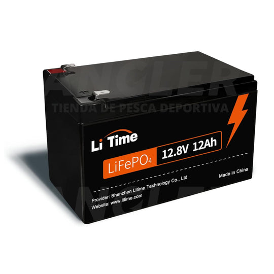 Batería LiTime 12V de 12Ah LiFePo4 para Fish Finder, Luces, Camping