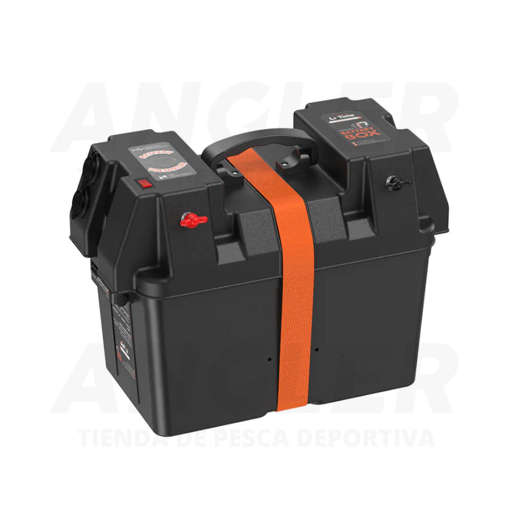 Caja LiTime para Baterías de Litio con Puertos USB, Cigarrera, Voltímetro y Breaker