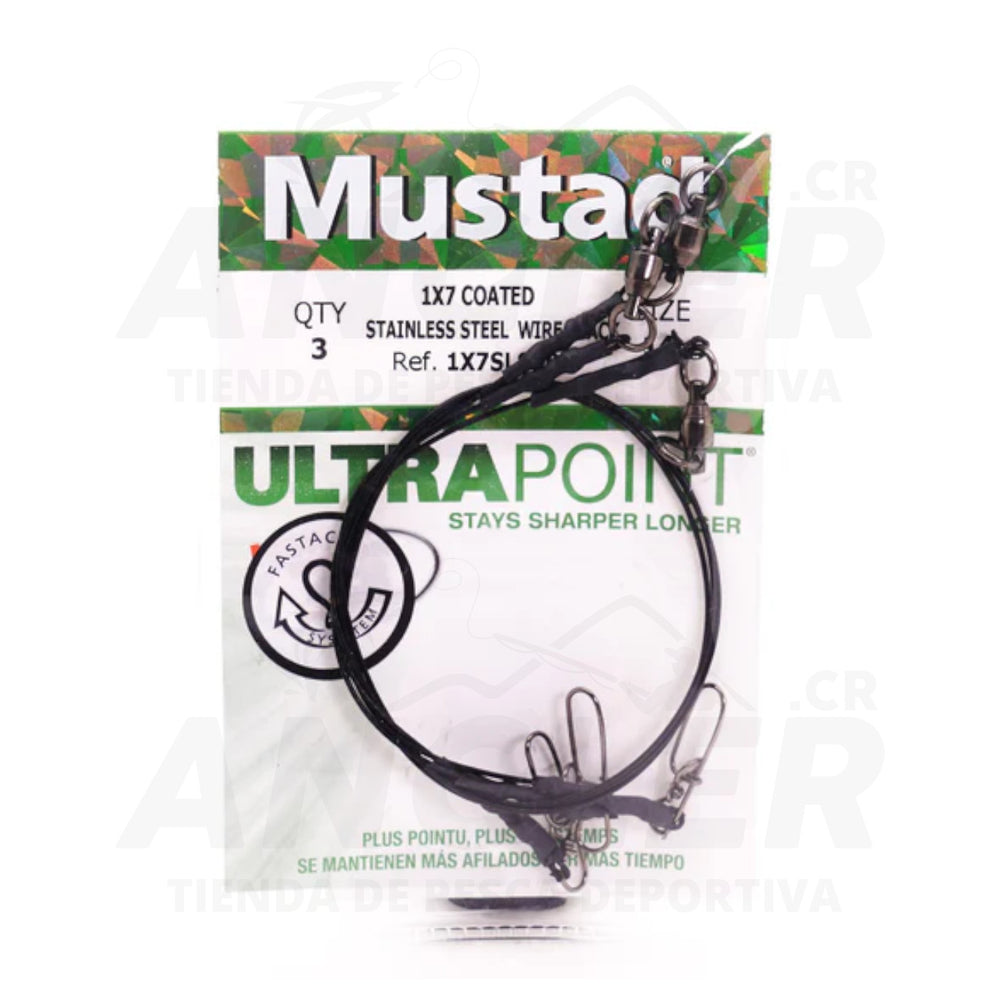 Reinal con Sacavueltas y Gasilla Mustad Ultra Point Acero Inoxidable - 3 uds