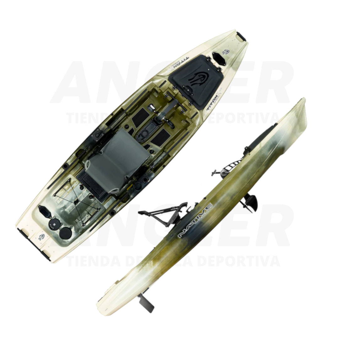 Kayak Native Watercraft TitanX 12.5 - Propulsión a Pedal