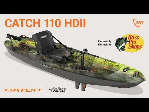 Kayak Pelican Catch 110HDII con Pedales, Estable y Rápido