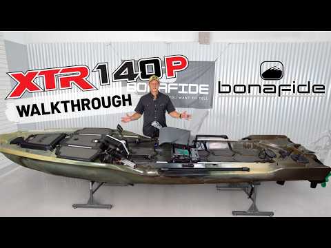 Kayak Bonafide XTR140P - Máxima Estabilidad, Propulsión a Pedal y Motor