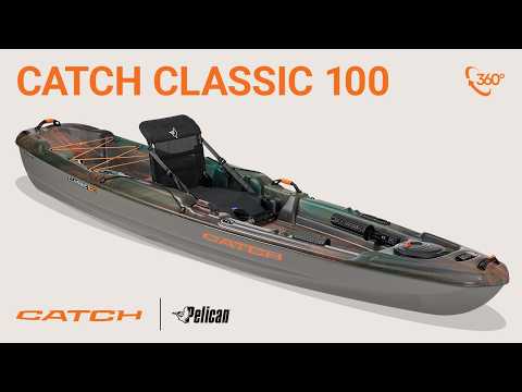 Kayak Pelican Catch Classic 100 - Remo, Compacto y Ligero