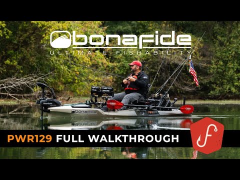 Kayak Bonafide PWR129 - Pedal de Remo con Opción de Motor