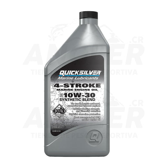 Aceite Quicksilver Marine Synthetic para Motor de 4 Tiempos 10W-30