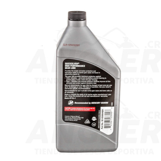 Aceite Quicksilver Marine Gear Lube para Pata de Motor con Bomba