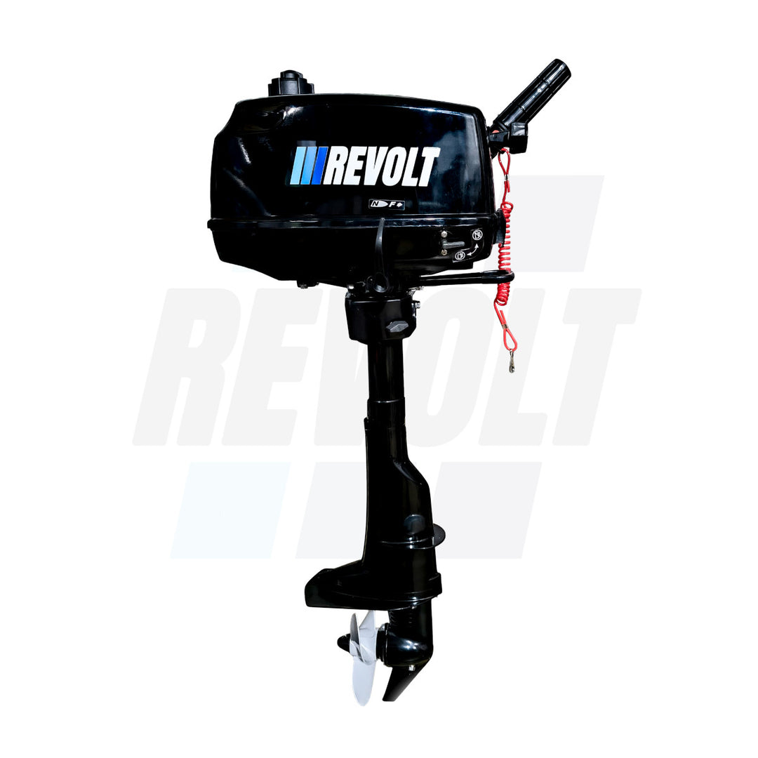 Motor Fuera de Borda Revolt 4HP a 2 Tiempos con Tanque Interno de 1.4L