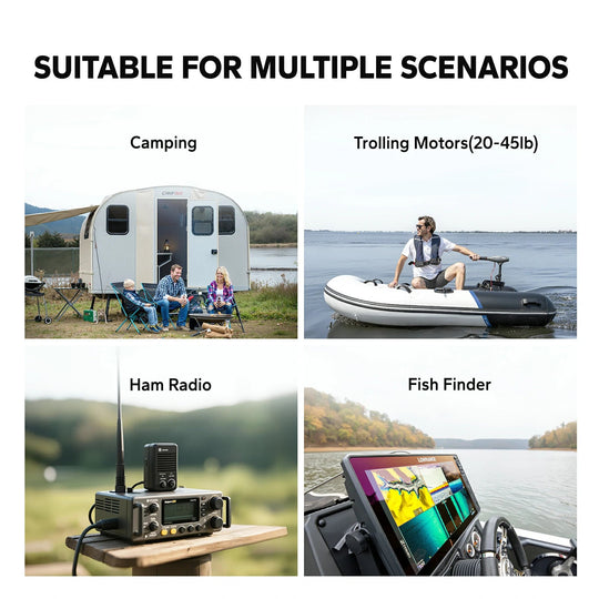 Batería LiTime 12V de 50Ah LiFePo4 para Motor de Trolling, Camping, Panel Solar