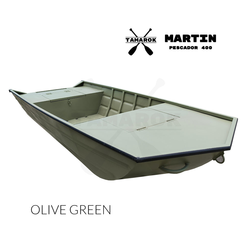 Bote Tamarok Martin, Lancha Pantanera en Aluminio Soldado