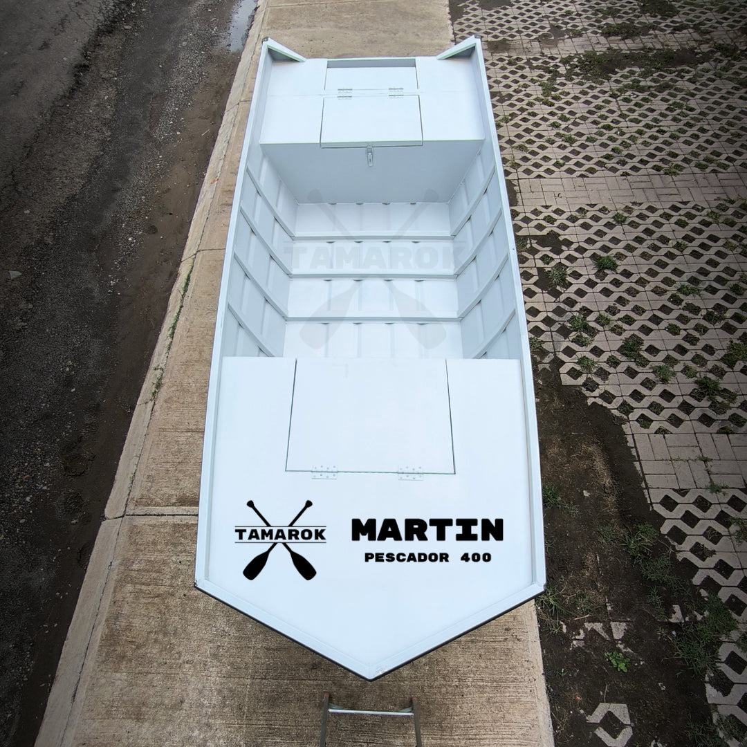 Bote Tamarok Martin, Lancha Pantanera en Aluminio Soldado