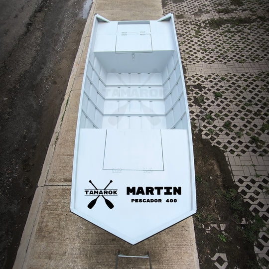 Bote Tamarok Martin, Lancha Pantanera en Aluminio Soldado