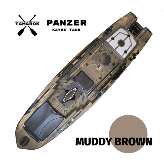 Kayak de Pesca Tamarok Panzer Tank con Pedales y Propulsión a Motor - 2da Gen