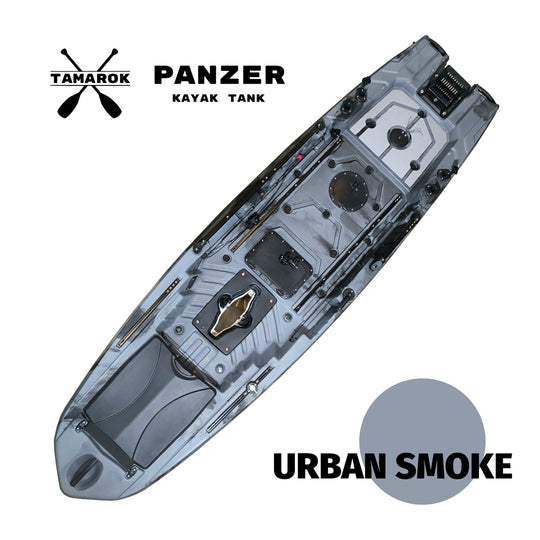 Kayak de Pesca Tamarok Panzer Tank con Pedales y Propulsión a Motor - 2da Gen