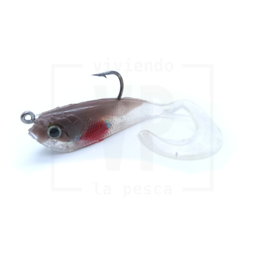 Señuelo Suave Plomado Long Tail Shad 9cm/10g - 2 unidades