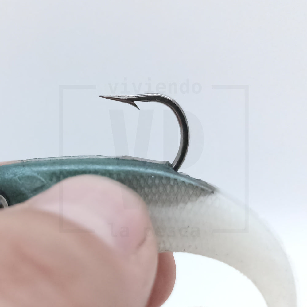 Señuelo Suave Plomado Long Tail Shad 9cm/10g - 2 unidades