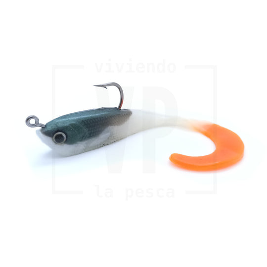 Señuelo Suave Plomado Long Tail Shad 9cm/10g - 2 unidades