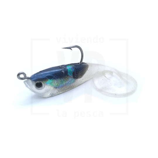 Señuelo Suave Plomado Long Tail Shad 9cm/10g - 2 unidades