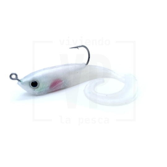 Señuelo Suave Plomado Long Tail Shad 9cm/10g - 2 unidades