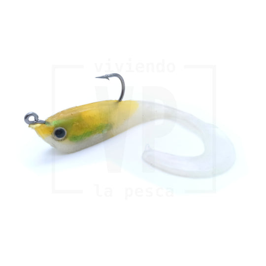 Señuelo Suave Plomado Long Tail Shad 9cm/10g - 2 unidades