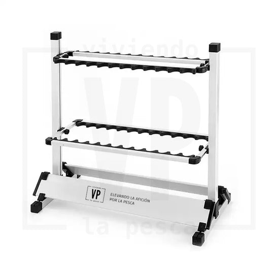 Rack para 24 Cañas de Pescar - Ligero, Portable, Estable y Ajustable